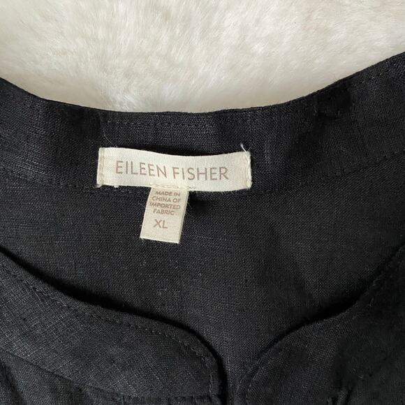 Eileen Fisher Linen Blouse Size XL - Picture 5 of 7